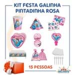 Ficha técnica e caractérísticas do produto Kit Festa Galinha Pintadinha Rosa