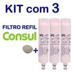Ficha técnica e caractérísticas do produto Kit 3 Filtro Refil Para Purificador De Água Consul Compatível Bem Estar E Facilite