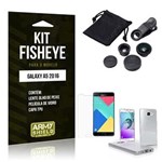 Ficha técnica e caractérísticas do produto Kit Fisheye Samsung A5 2016 Película de Vidro + Lente Fisheye + Capa TPU -ArmyShield