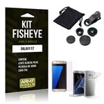 Ficha técnica e caractérísticas do produto Kit Fisheye Samsung S7 Película de Vidro + Lente Fisheye + Capa TPU -ArmyShield