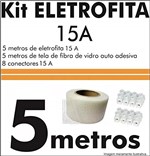 Ficha técnica e caractérísticas do produto Kit Fita Elétrica Eletrofita 2 Pistas 5 Metros 750v/15amp