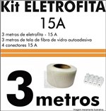 Ficha técnica e caractérísticas do produto Kit Fita Elétrica Eletrofita 2 Pistas 3 Metros 750v/15amp