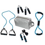 Ficha técnica e caractérísticas do produto Kit Fitness Tonificador Muscular com Bolsa 6 Peças Azul Mor - 40200017