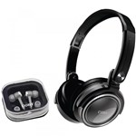 Ficha técnica e caractérísticas do produto Kit Fone de Ouvido Coby CV215 C/ 1 Headphone e 1 Earphone - Prata