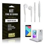 Ficha técnica e caractérísticas do produto Kit Fone de Ouvido Samsung A5 2016 Fone de Ouvido + Película de Vidro + Capa TPU -ArmyShield