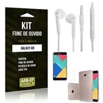 Ficha técnica e caractérísticas do produto Kit Fone de Ouvido Samsung A9 Fone de Ouvido + Película de Vidro + Capa TPU -ArmyShield