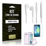 Ficha técnica e caractérísticas do produto Kit Fone de Ouvido Samsung J7 2015 Fone de Ouvido + Película de Vidro + Capa TPU -ArmyShield