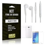 Ficha técnica e caractérísticas do produto Kit Fone de Ouvido Samsung J7 2016 Fone de Ouvido + Película de Vidro + Capa TPU -ArmyShield
