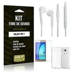 Ficha técnica e caractérísticas do produto Kit Fone de Ouvido Samsung On 7 Fone de Ouvido + Película de Vidro + Capa TPU -ArmyShield