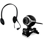 Ficha técnica e caractérísticas do produto Kit Fone de Ouvido + Webcam Exis Chatpack - Black - Trust