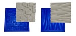 Ficha técnica e caractérísticas do produto Kit 2 Formas Borracha com Plastico para Placas Gesso 3d - Xmoldes Formas 3D