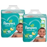 Ficha técnica e caractérísticas do produto Kit Fralda Pampers Confort Sec Super Tamanho Xxg 112 Tiras