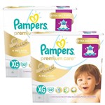 Ficha técnica e caractérísticas do produto Kit Fralda Pampers Premium Care Tamanho XG 64 Tiras