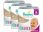 Ficha técnica e caractérísticas do produto Kit Fraldas Pampers Premium Care Tam XG - 3 Pacotes com 60 Unidades Cada