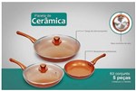 Kit 3 Frigideira Panela Revestida Ceramica Titanio Sem Oleo - Mec