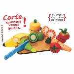 Ficha técnica e caractérísticas do produto Kit Frutinha com Corte Brincando com Comidinha Frutas com Velcro