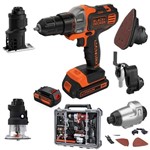 Ficha técnica e caractérísticas do produto Kit Furadeira Multifunção 20v 6 em 1 Matrix Black Decker