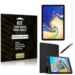 Ficha técnica e caractérísticas do produto Kit Galaxy Tab S4 10.5 T835/T830 Capa Pasta + Película de Vidro + Caneta Touch - Armyshield