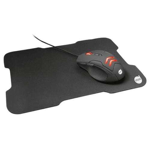 Ficha técnica e caractérísticas do produto Kit Gamer Dazz Striker Mouse+Mousepad Speed Médio - 624996