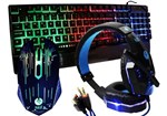 Ficha técnica e caractérísticas do produto Kit Gamer Haiz Teclado Mouse e Fone Headset 5.1 Led Hz28 (Azul)