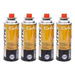 Ficha técnica e caractérísticas do produto Kit Gás para Fogareiro e Maçaricos Campgas 4 Unidades - Nautika