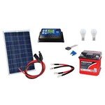 Ficha técnica e caractérísticas do produto Kit Gerador de Energia Solar 20wp - Gera Até 65wh/dia