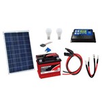 Ficha técnica e caractérísticas do produto Kit Gerador de Energia Solar 30wp - Gera Até 97wh/dia