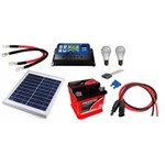 Ficha técnica e caractérísticas do produto Kit Gerador de Energia Solar 10wp - Gera Até 32wh/dia