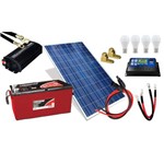 Kit Gerador de Energia Solar 20wp - Gera Até 65wh/dia