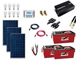 Ficha técnica e caractérísticas do produto Kit Gerador de Energia Solar 450Wp - Gera Até 1305Wh/dia