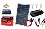 Ficha técnica e caractérísticas do produto Kit Gerador de Energia Solar 60wp - Gera Até 160wh/dia