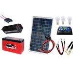 Ficha técnica e caractérísticas do produto Kit Gerador de Energia Solar 90wp - Gera Até 259wh/dia
