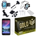 Ficha técnica e caractérísticas do produto Kit Gold LG K10 2017 com 8 Itens - Armyshield