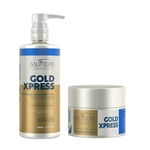Ficha técnica e caractérísticas do produto Kit Gold Xpress Shampoo + Condicionador Salvatore