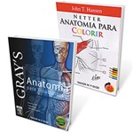 Ficha técnica e caractérísticas do produto Kit - Gray's - Anatomia para Estudantes, Netter - Anatomia para Colorir