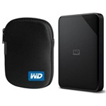 Ficha técnica e caractérísticas do produto Kit HD Externo Portátil Western Digital Elements 1tb USB 3.0 + Case HD WD