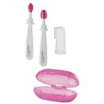 Ficha técnica e caractérísticas do produto Kit Higiene Oral Rosa Multikids Baby