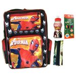 Ficha técnica e caractérísticas do produto Kit Homem Aranha Spider Man Mochila de Costas Grande + Estojo + Garrafinha + Lápis de Cor