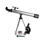 Ficha técnica e caractérísticas do produto Kit Infantil Telescópio Refração 60x/120x E Microscópio C/ Ampliação 300x/450x/600x Vivitar