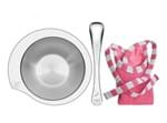 Ficha técnica e caractérísticas do produto Kit Infantil Tramontina para Refeição Rosa em Aço Inox 3 Peças