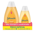 Ficha técnica e caractérísticas do produto Kit Johnson's Baby Regular Shampoo 400ml Condicionador 200ml