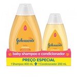Ficha técnica e caractérísticas do produto Kit Johnson's Baby Regular Shampoo 400ml + Condicionador 200ml