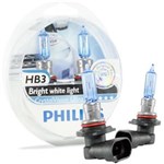 Ficha técnica e caractérísticas do produto Kit Lampada Philips Crystal Vision HB3 9005 55w 12v + Par de Pingos - Efeito Xenon