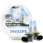 Ficha técnica e caractérísticas do produto Kit Lampada Philips Crystal Vision HB4 9004 55w 12v + Par de Pingos - Efeito Xenon