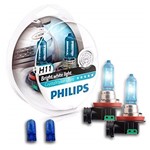 Ficha técnica e caractérísticas do produto Kit Lâmpada Philips Crystal Vision Ultra H11 - Luz Branca