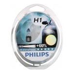 Ficha técnica e caractérísticas do produto Kit Lampada Philips Xtreme Vision H1 55w 12v - Efeito Xenon