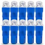 Ficha técnica e caractérísticas do produto Kit Lâmpada Pingo Esmagadinha Azul 10 Unidades Painel