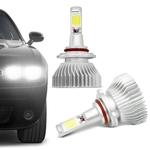 Ficha técnica e caractérísticas do produto Kit Lâmpada Super LED 2D Headlight HB4 6000K 12V 24V 35W 6400LM Efeito Xênon Carro Moto Caminhão