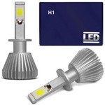Ficha técnica e caractérísticas do produto Kit Lâmpada Super LED Headlight H1 6000K 12V 6400LM Efeito Xênon Carro Moto
