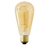 Ficha técnica e caractérísticas do produto Kit 3 lâmpadas de filamento de carbono Thomas Edison 40w 2200k vintage retro 220v st631 st64